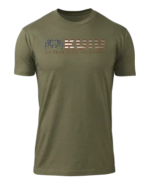 KUIU Distressed Logo Flag T-Shirt | Light Olive