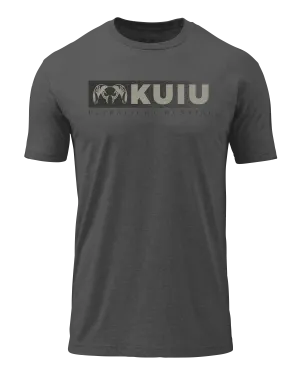 KUIU Distressed Logo T-Shirt | Heather Heavy Metal