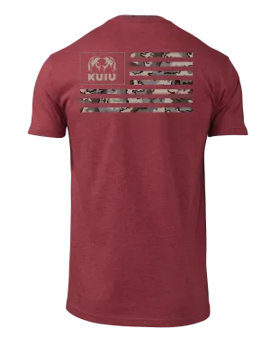 KUIU Vias Ram Flag T-Shirt | Cardinal