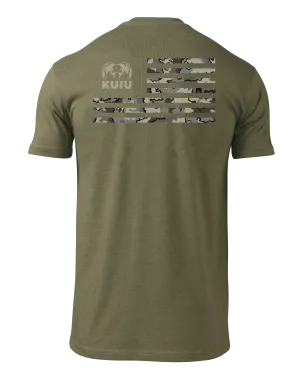 KUIU Vias Ram Flag T-Shirt | Military Green