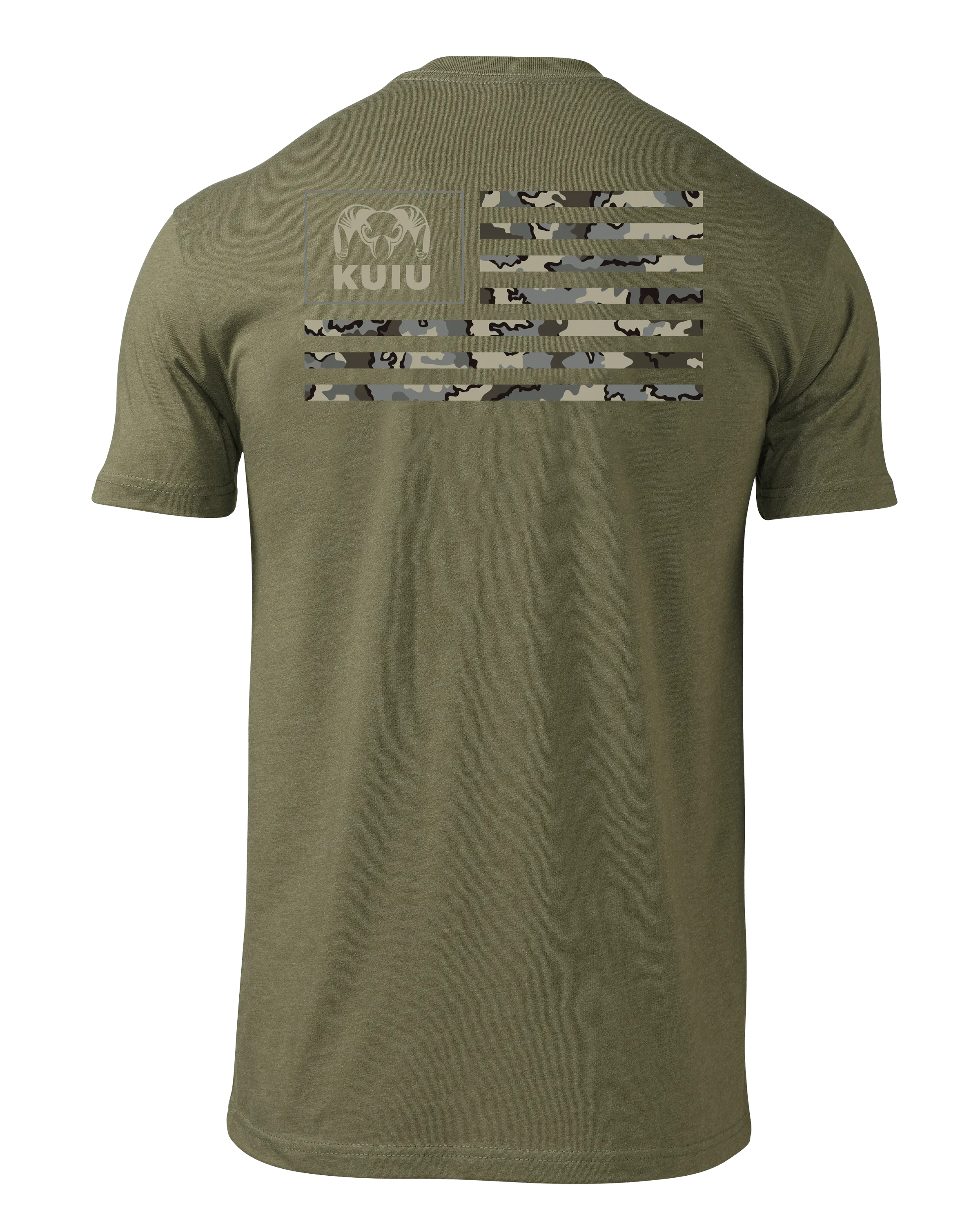 KUIU Vias Ram Flag T-Shirt | Military Green