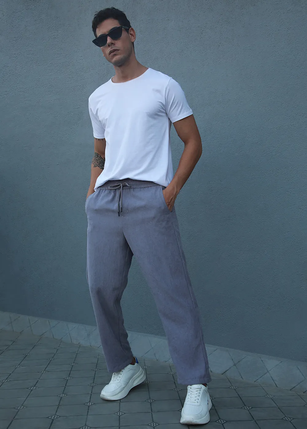 Lavender Pin Stripe Corduroy Pant