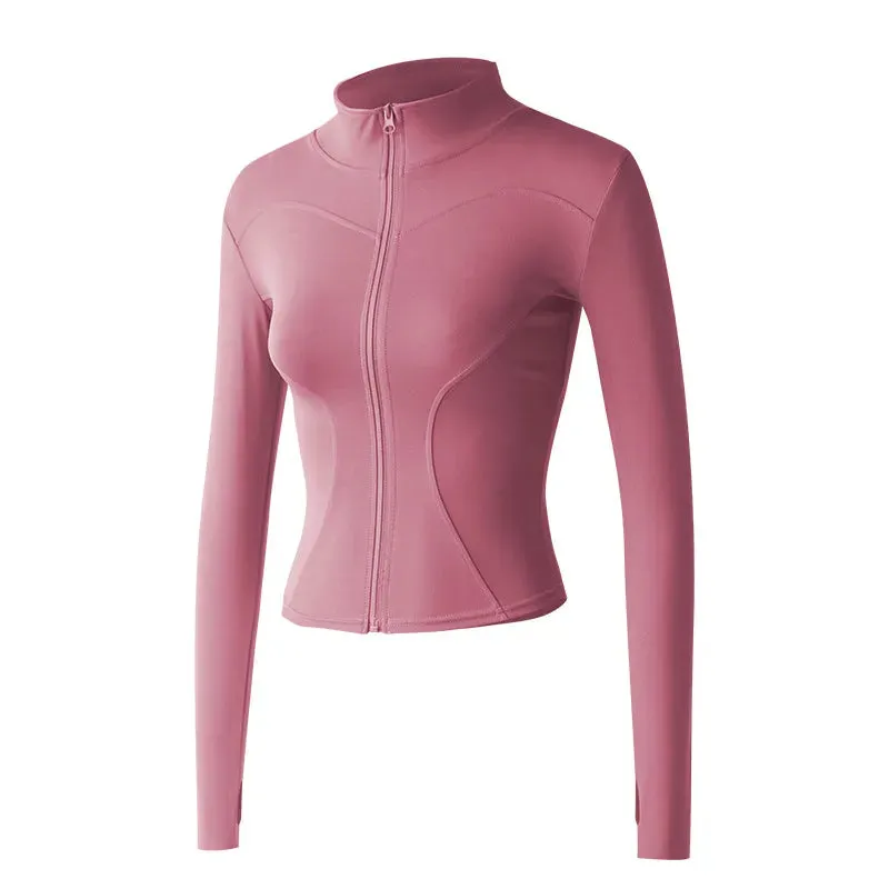 Lightweight Women’s Athletic Jacket | Long Sleeve Sun Protection with Zip-Up