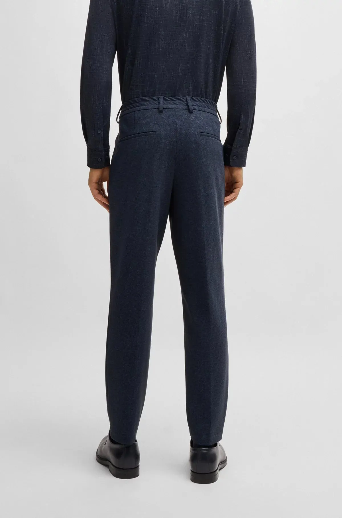 P-Perin Dressletic Tapered-Fit Trousers in Performance Stretch Jersey 50530630