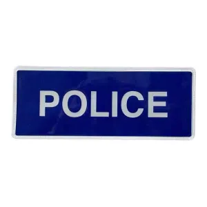 Police Badge Blue - Large (Velcro)