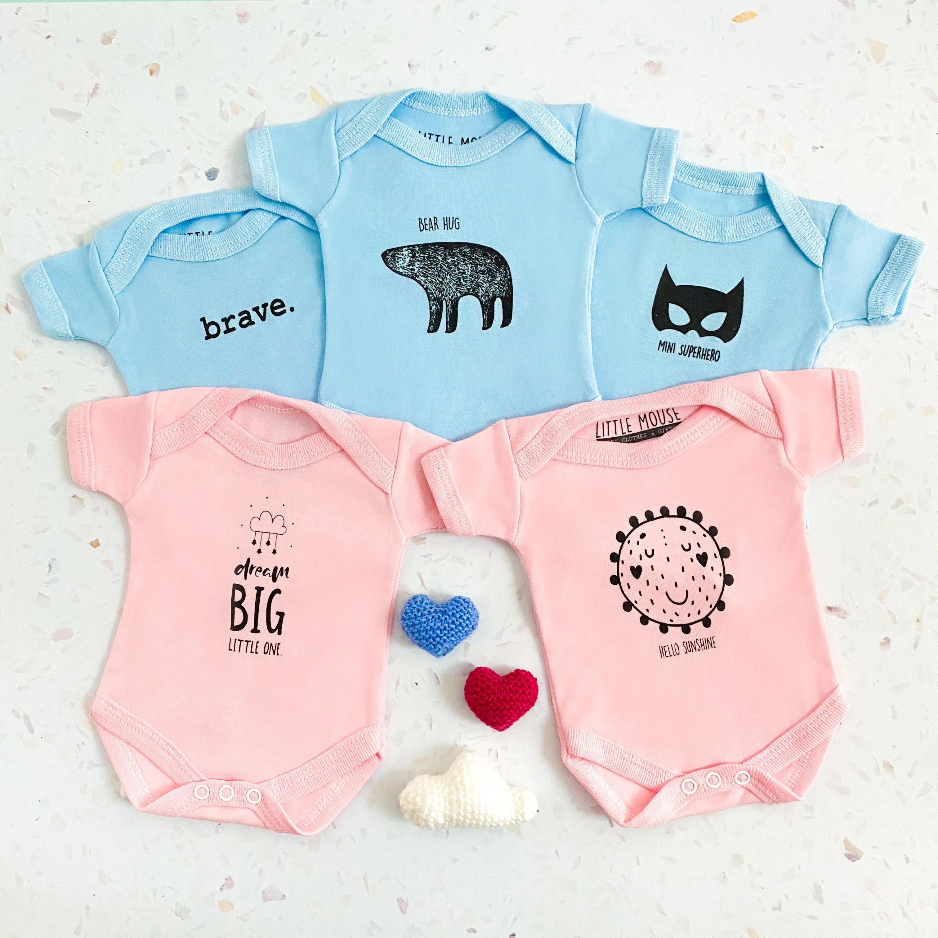 "Bear Hug" Bodysuit - Blue