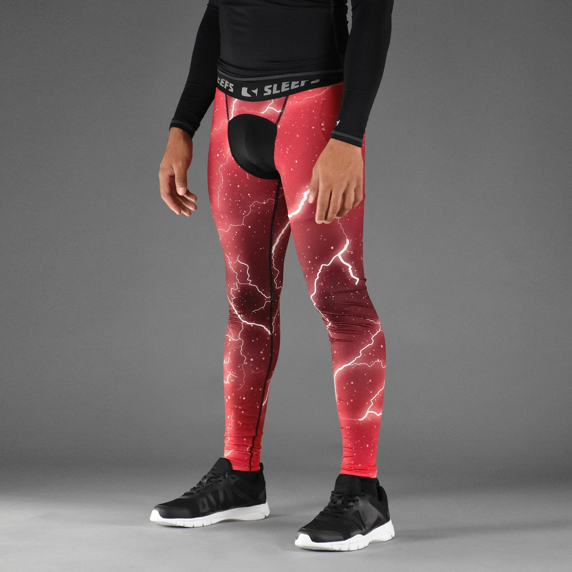 Red Lightning Compression Tights / Leggings