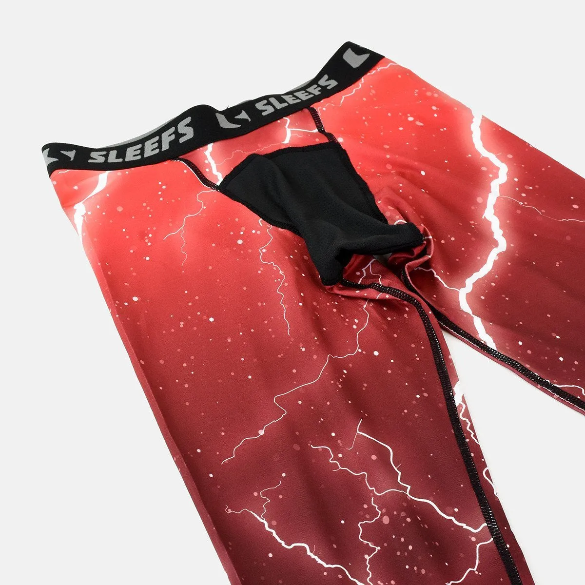 Red Lightning Compression Tights / Leggings