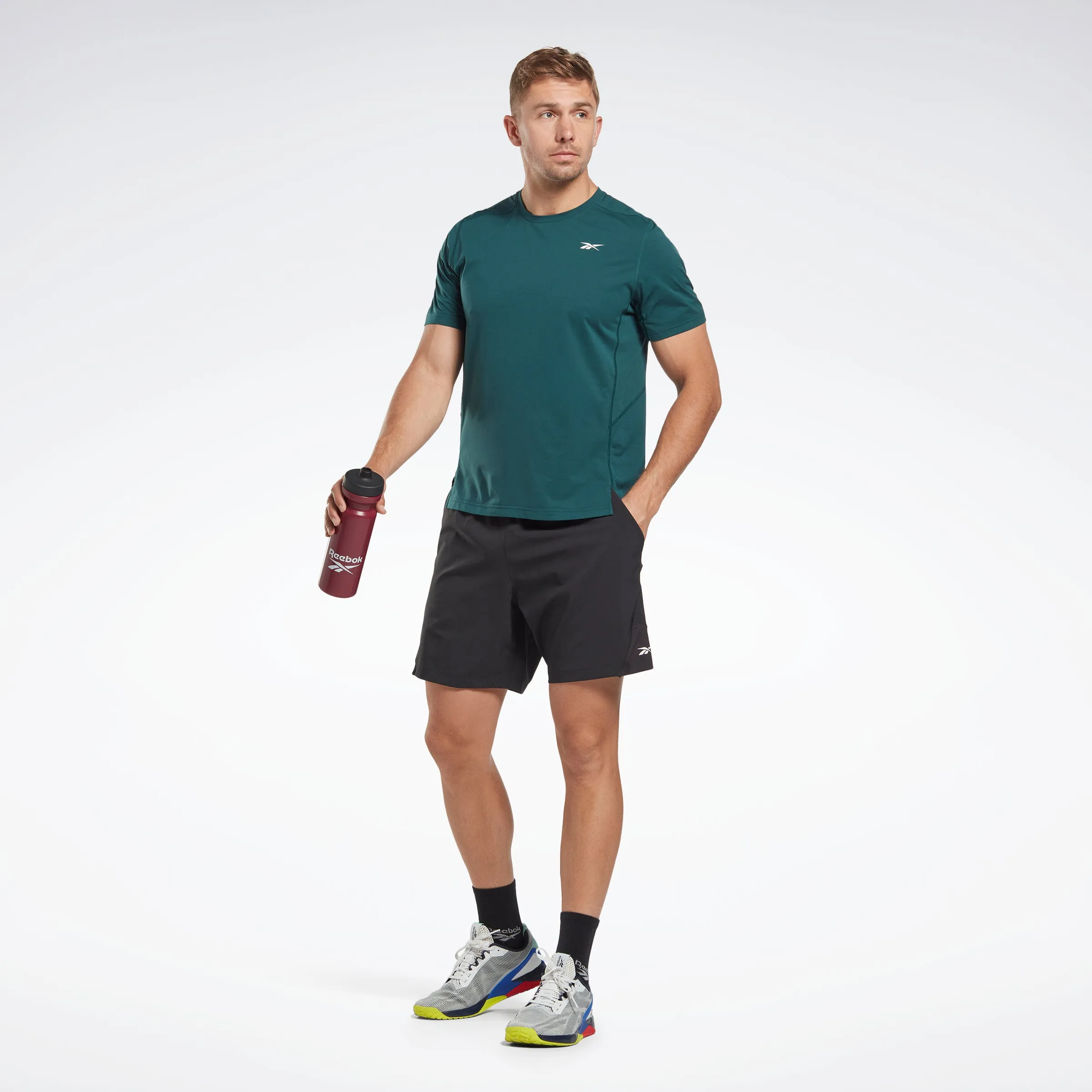 Reebok Apparel Men United By Fitness Movesoft T-Shirt Forest Green