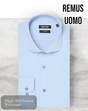 Remus Uomo Blue Stretch Shirt (Style: 18626/23)