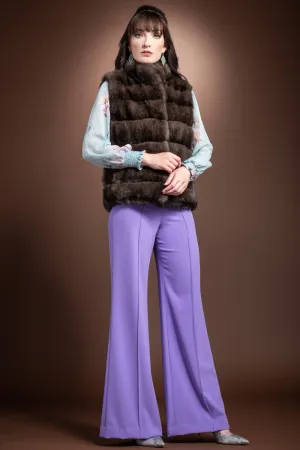 Russian Sable Horizontal Fur Vest