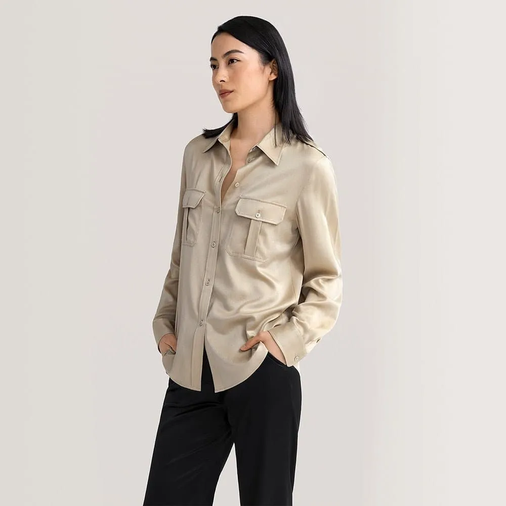 Silk Cargo Shirt