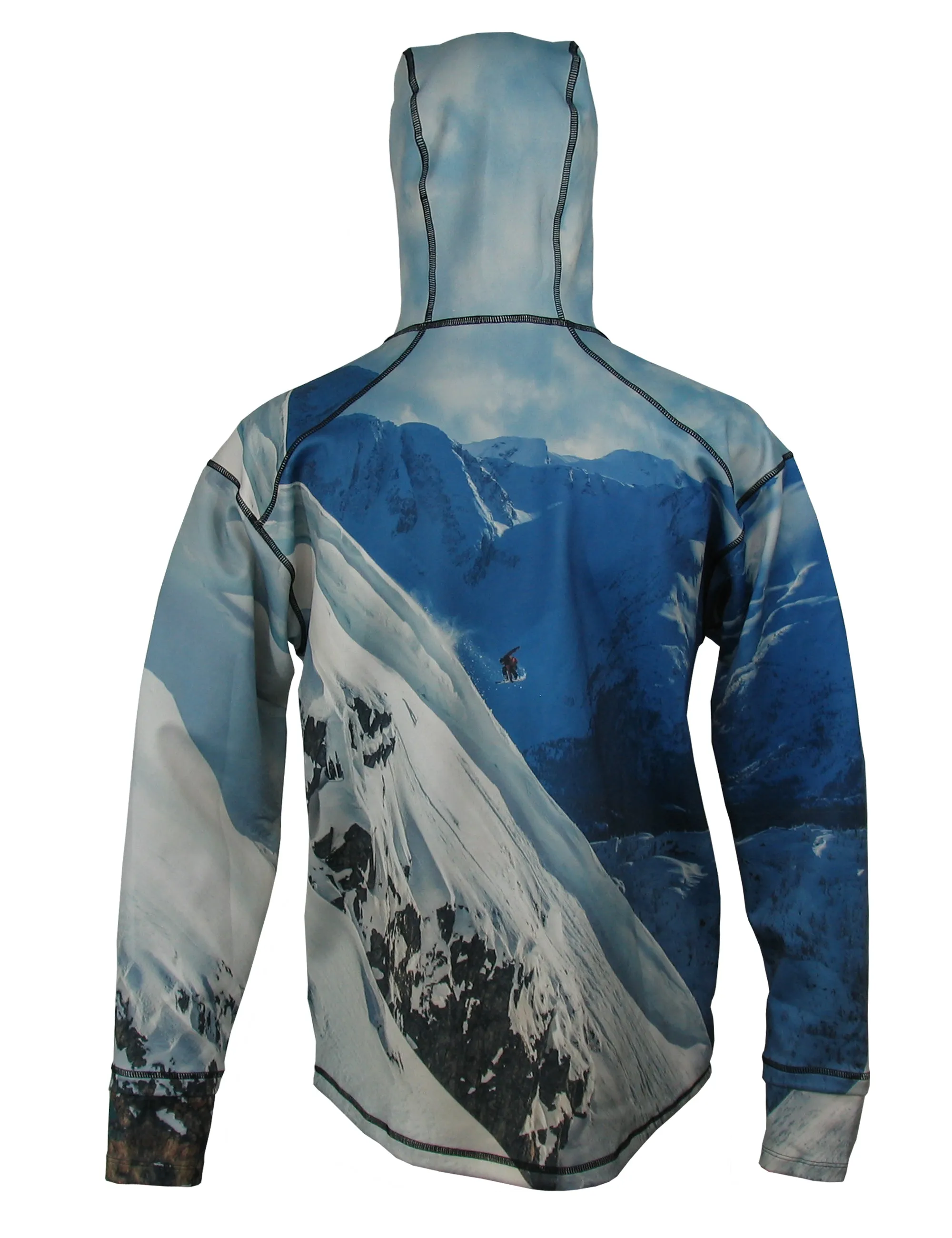 Snowboarder#2 Heavyweight 1/4-Zip FlexShell Mountain Hoodie