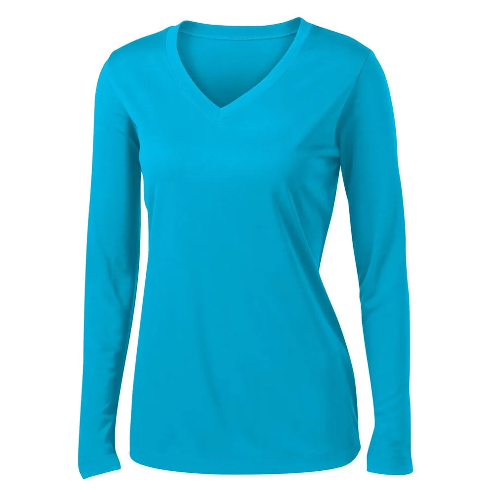 Sport-Tek® Ladies Long Sleeve PosiCharge® Competitor V-Neck Tee