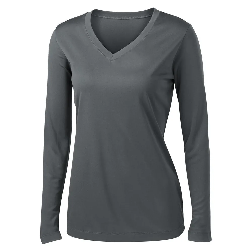 Sport-Tek® Ladies Long Sleeve PosiCharge® Competitor V-Neck Tee