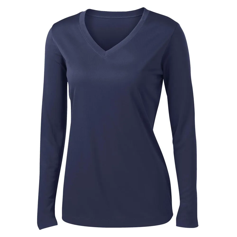 Sport-Tek® Ladies Long Sleeve PosiCharge® Competitor V-Neck Tee