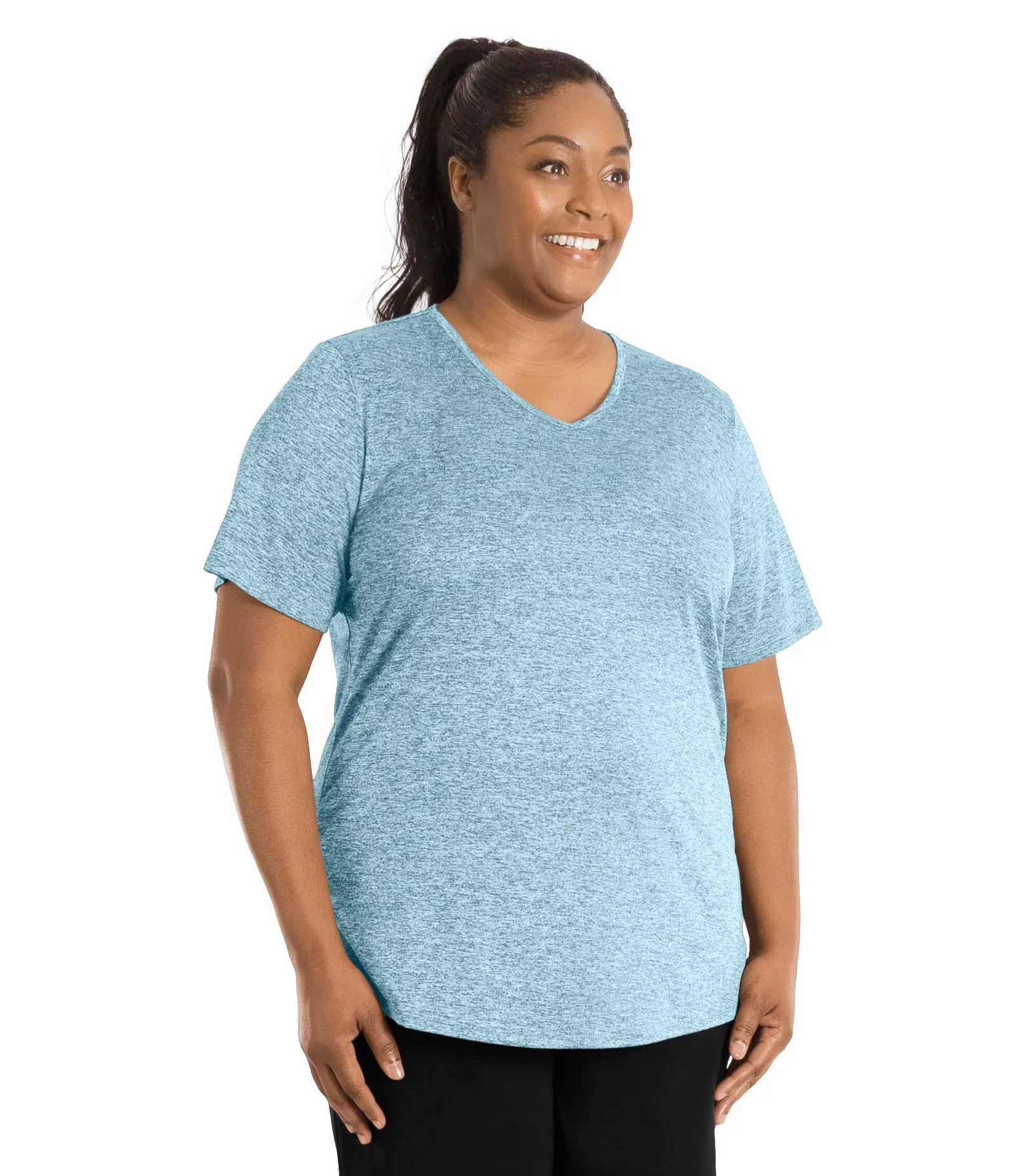 SunLite V-Neck Short Sleeve Top