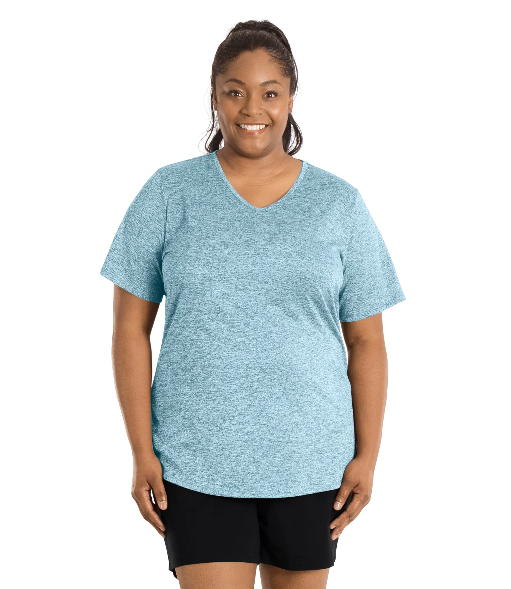 SunLite V-Neck Short Sleeve Top