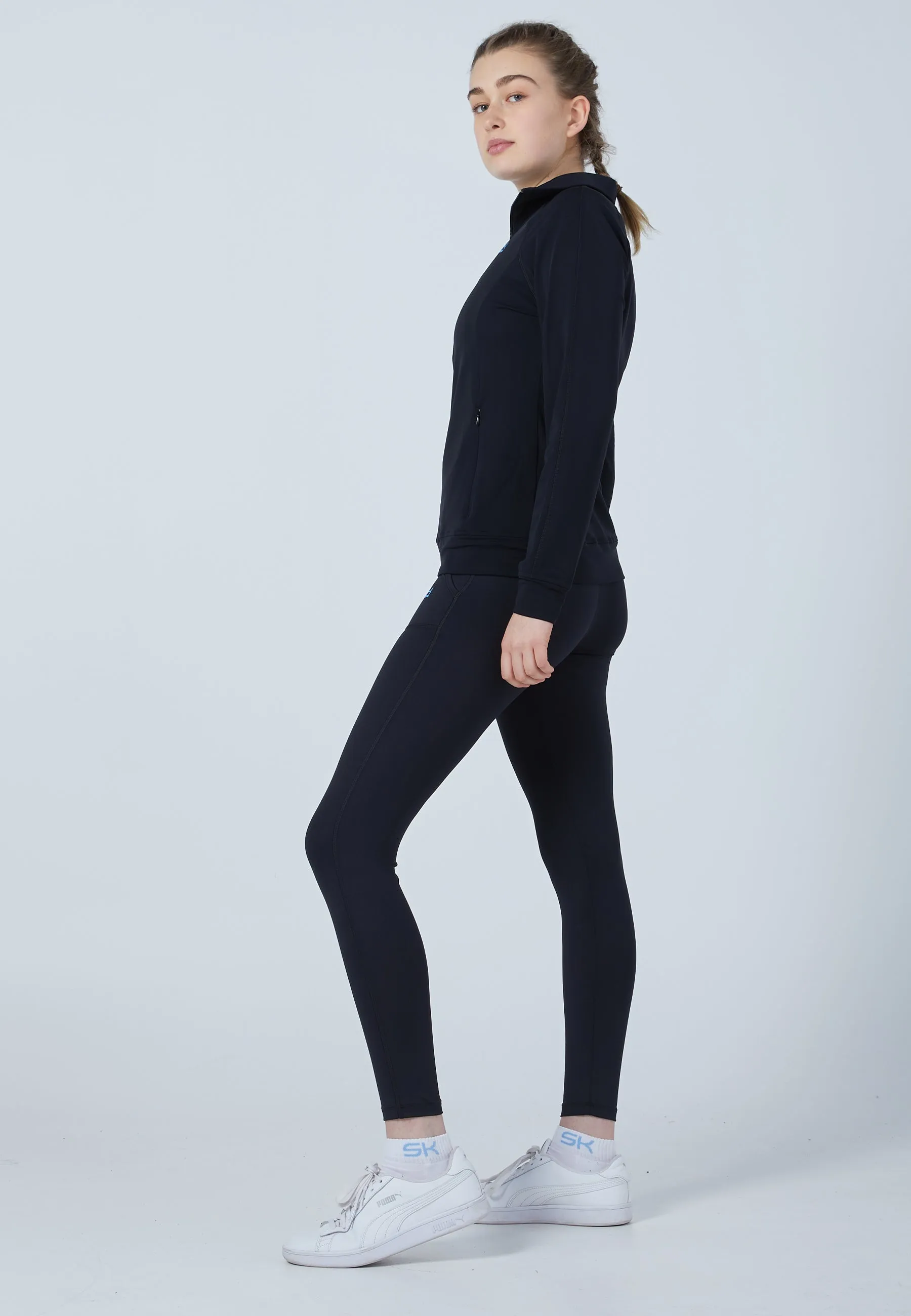 Tennis Tracksuit Top, black