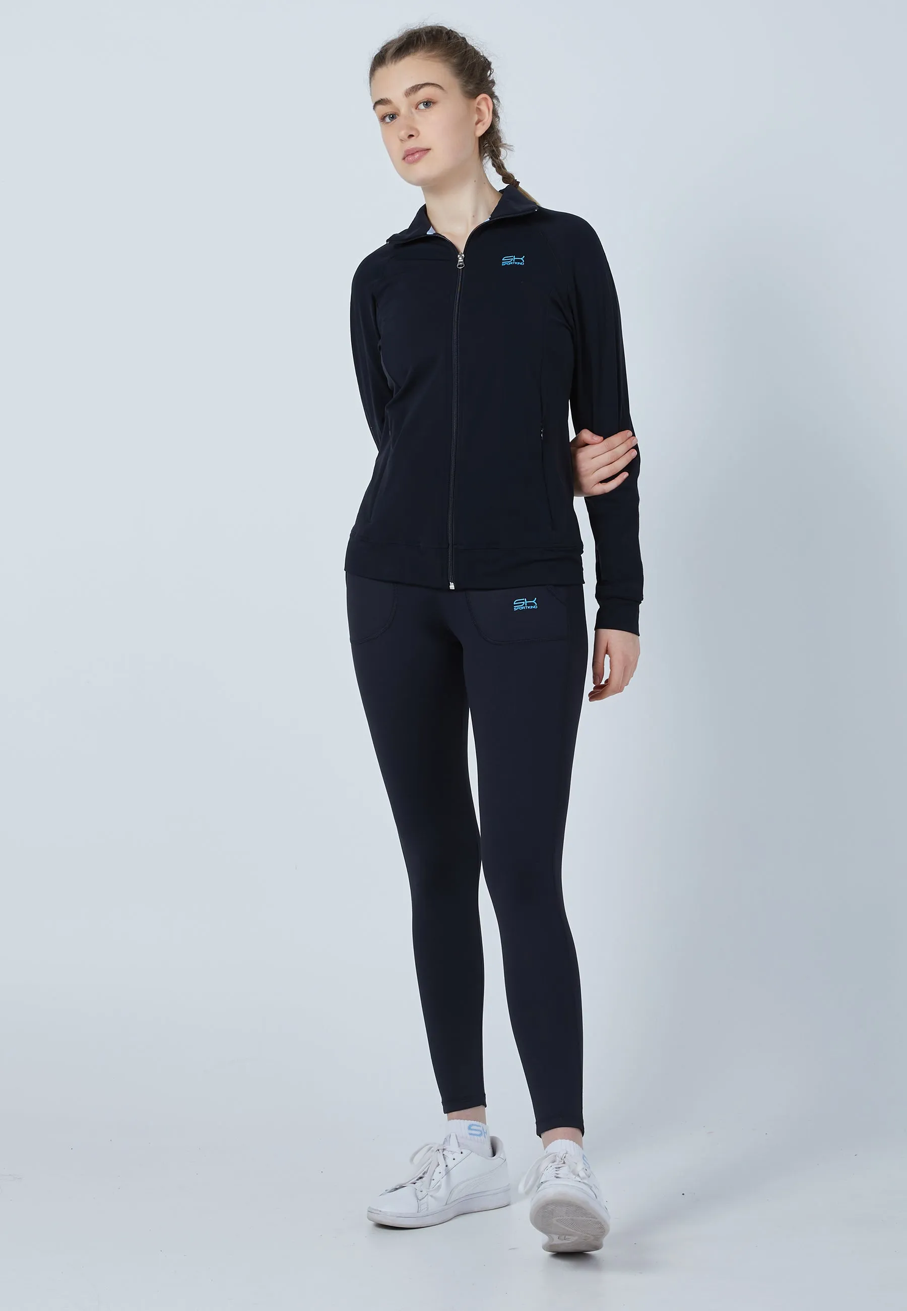 Tennis Tracksuit Top, black