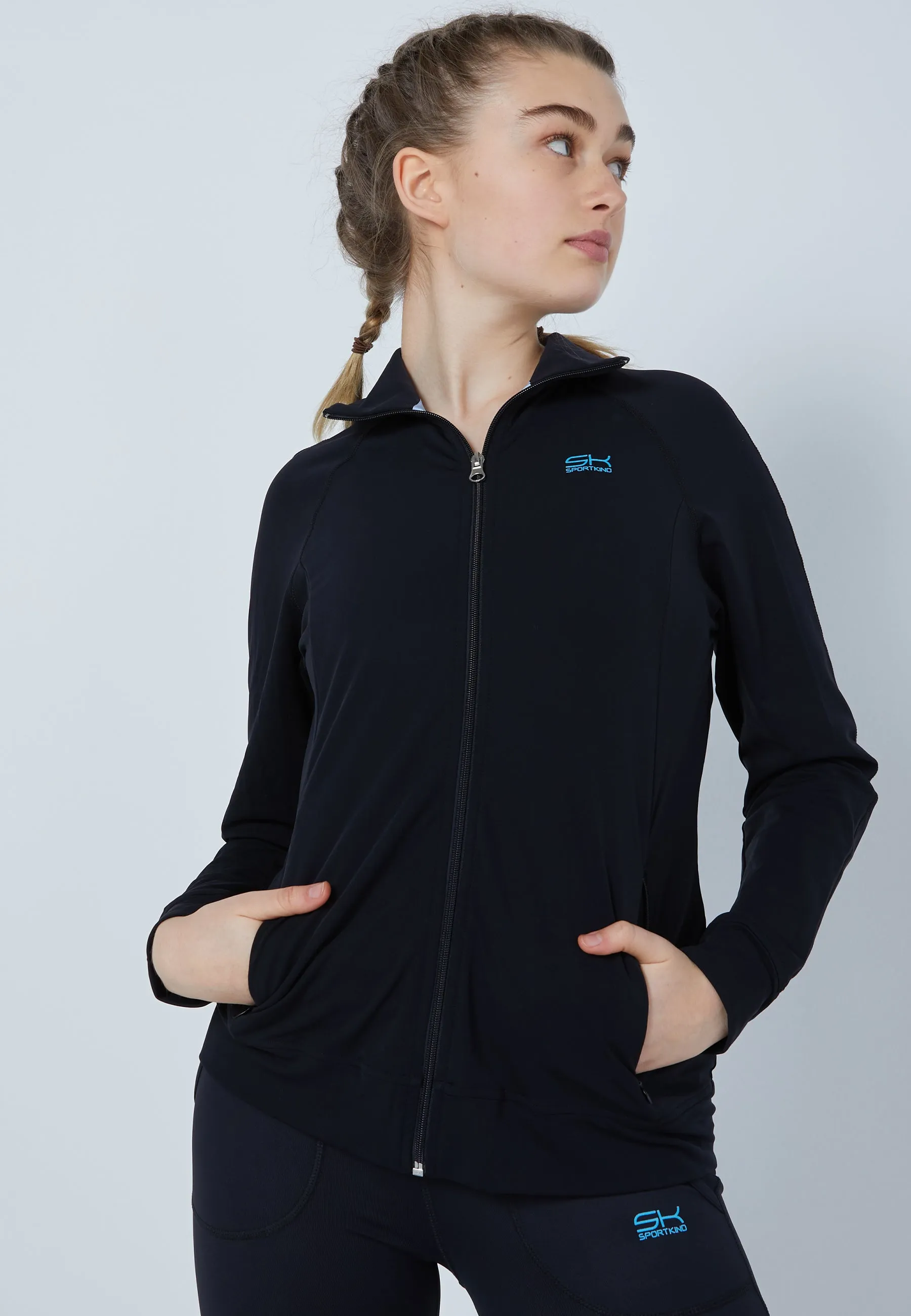 Tennis Tracksuit Top, black