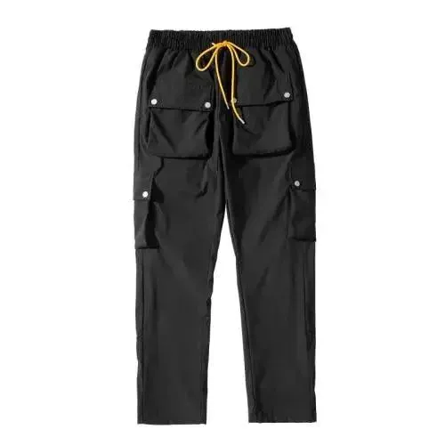 Versatile Loose Fit Multi-Pocket Trousers