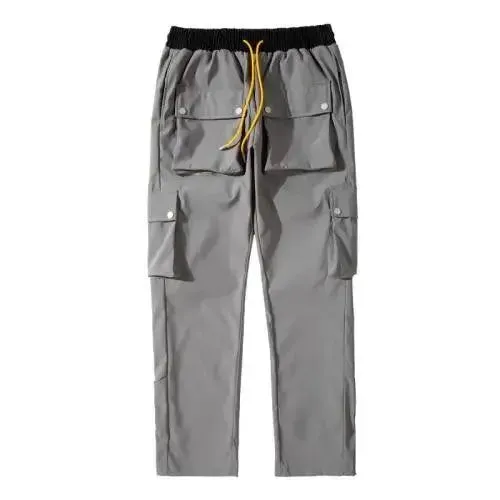 Versatile Loose Fit Multi-Pocket Trousers