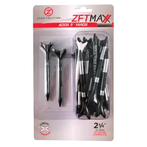 ZF MAXX 4-PRONG 2-3/4" TEES - 24 PACK